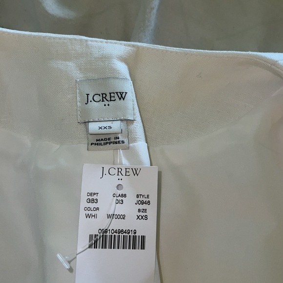 J Crew white linen/cotton blazer - Picture 11 of 12